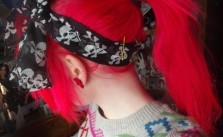 Red Ponytail & Headband