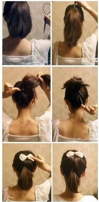 bow & ponytail
