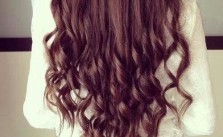 Straight Messy Brunette Curls