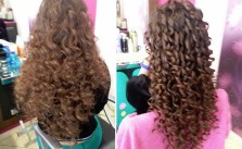 Before After Ringlet Curls