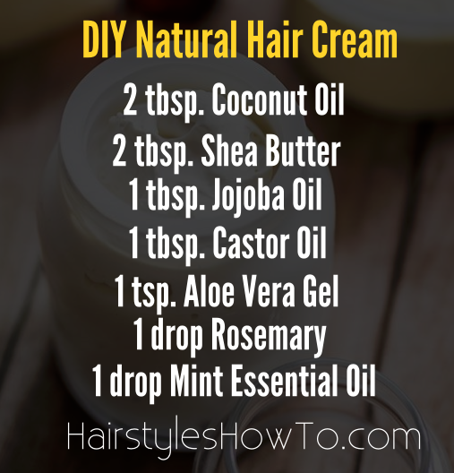 DIY Natural Hair Cream for Soft Hair