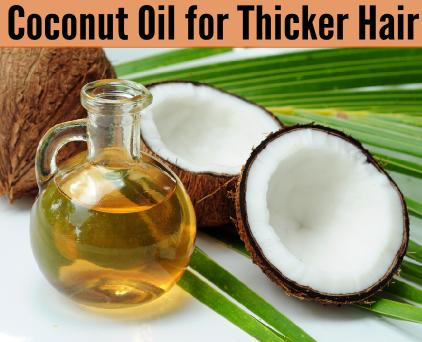 coconut oil for thicker hair