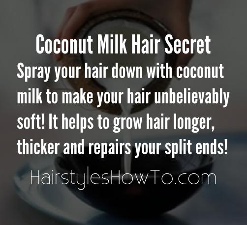 Coconut Milk Hair Trick