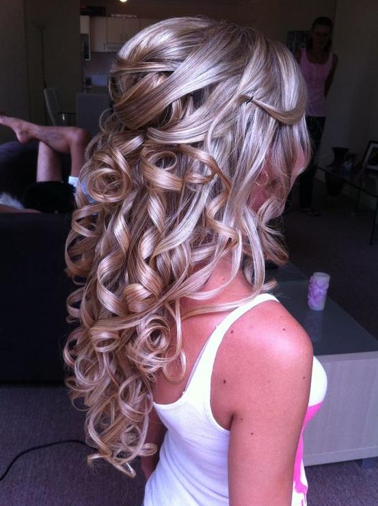 half up half down prom hairstyle