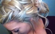 Classy Updo Braided Bangs