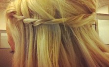 Half Up Waterfall Twist
