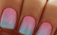 Beachy Ombre Nails