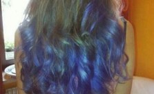 Blue Dipped Curls