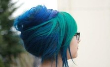 Green & Blue Updo