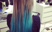 Bluee Dipped Hair