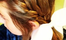 Crown Braid Into Ponytail