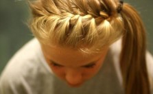 French Braid Crown & Side Ponytail
