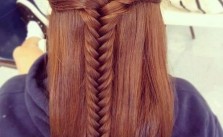 Half Up Fishtail