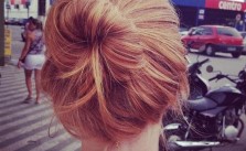 Half Up Bun