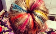 Bun Streaks of Color