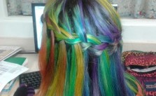 Rainbow Braided Hair