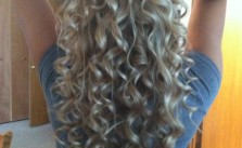 Long Blonde Spiral Curls