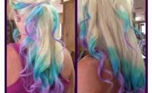 Blonde Pastel Tips