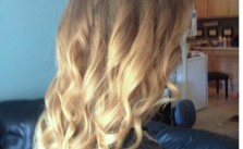 Curly Blonde Ombre