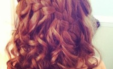 Auburn Curls & Braid