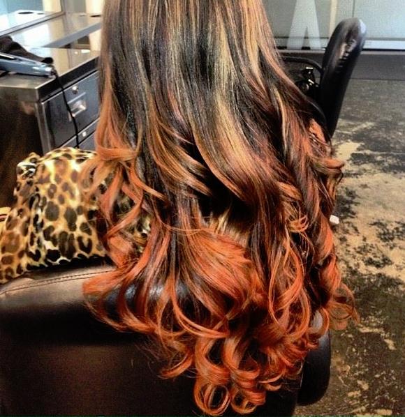 fire ombre, blended highlights all the way up