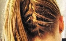 French Braid & High Ponytail