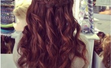 Wavy Brunette with Braid & Stars