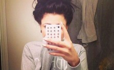 Dark Messy Updo