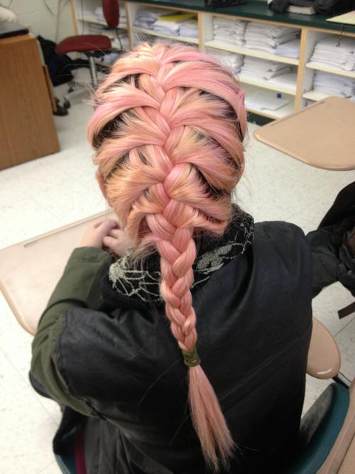 pink braided
