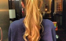 Curly Blonde Ponytail