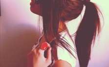 Ponytail Long Bangs