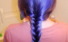 Purple Fishtail Braid