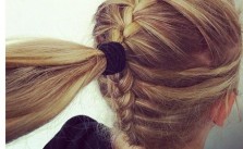 Braid Ponytail in Middle