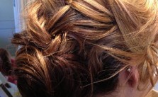 French Braid Low Chignon