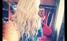 Wavy Platinum Blonde Hair