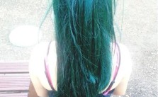 Blue-Green Dyed Hair