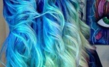 Messy Blue Ombre