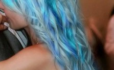 Blue & Silver Dyed
