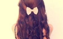 Half Up with Bow