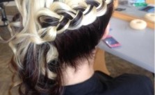 Braid & Side Swept Curls