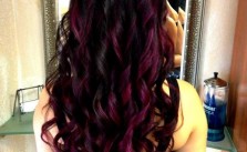 Curls wth Dark Purple