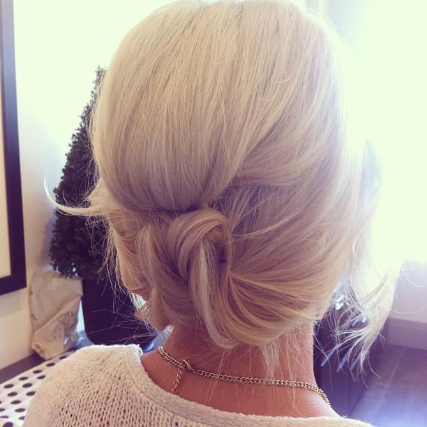 cute and simple updo