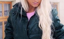 Blonde Hair Pink Bow