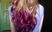 Pink Dip Dyed Hair