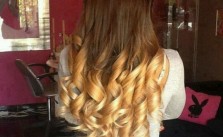 Brown to Blonde Curls