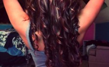 Dark Curls, Blonde Highlights
