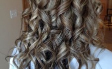 Curly Hair With Highlights &Lowlights