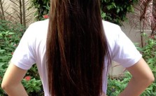 Straightened Dark Hair