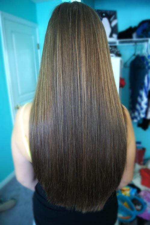long hair-