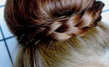 Bun with Braid Twist